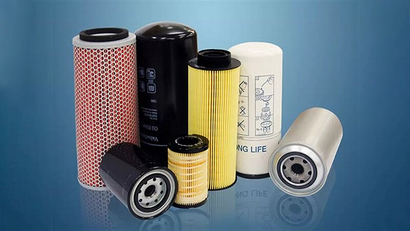 Collection of Various Oil Filter Models, Wide range of oil filters for diverse applications