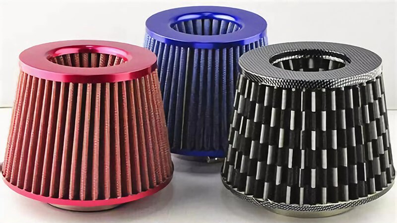 High-quality air filter displayed in a vehicle, ensuring clean airflow and optimal performance