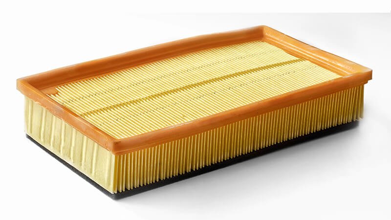 Cabin air filter, Close-up image of a cabin air filter