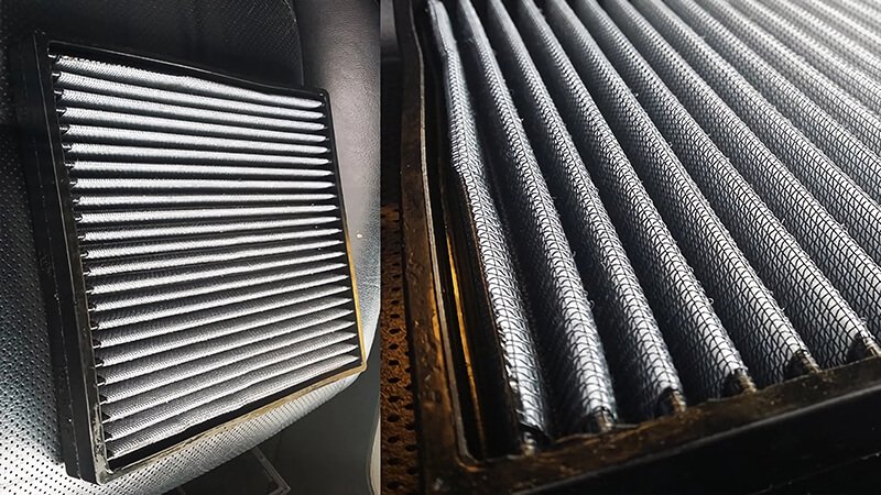 cabin air filter, highlighting its durable quality and detailed design