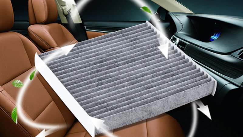 Toyota cabin air filter, highlighting its effective air filtering system