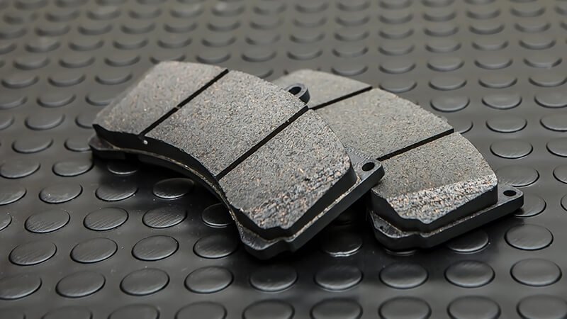 Thick friction brake pads display